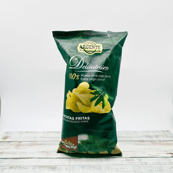 extra crunchy potato chips with olive oil