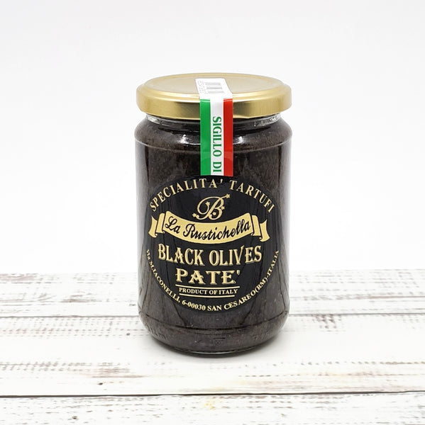 Black olive pate perfect as a topping on crackers or toast, or with cheeses and meats.