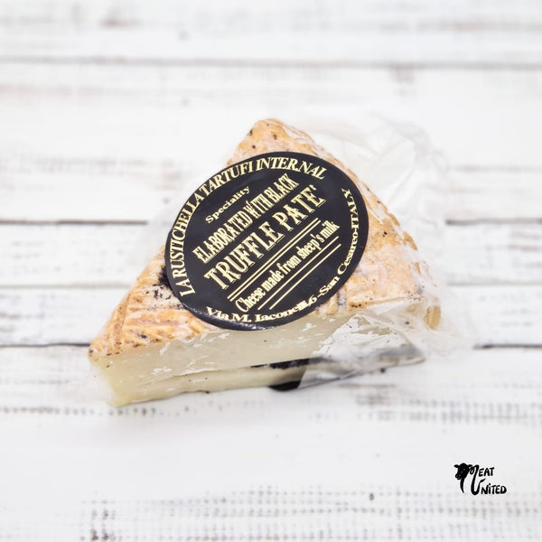 Black truffle sheep's cheese from Meat United