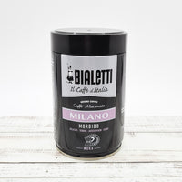 milano ground arabica coffee in a tin