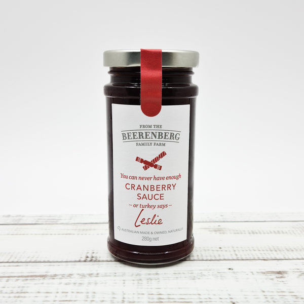 Beerenberg Cranberry Sauce purchasable at Meat United