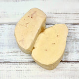 Foie gras is a specialty food product from the liver of a duck or goose offered in frozen slice