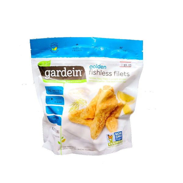 Gardein Golden Fishless Filets purchasable at Meat United