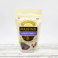 packet of mixed plump raisins from Meat United