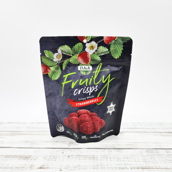 healthy whole strawberries fruity crisps snacks