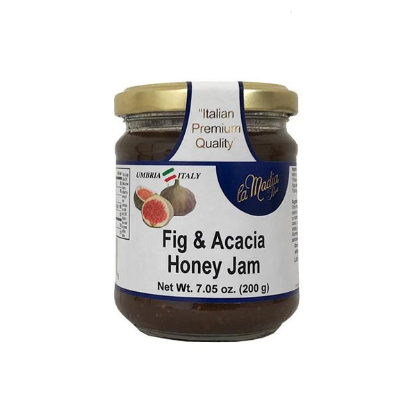 Imported bottle of delicious fig and honey jam